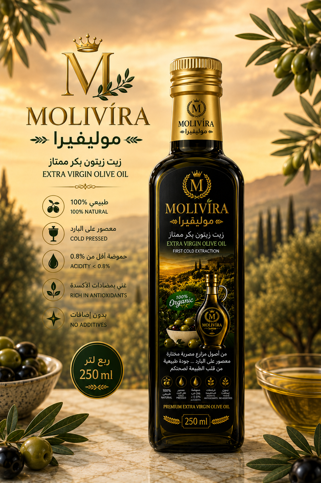 MOLIVIRA 250ml Super Extra Virgin Olive Oil
