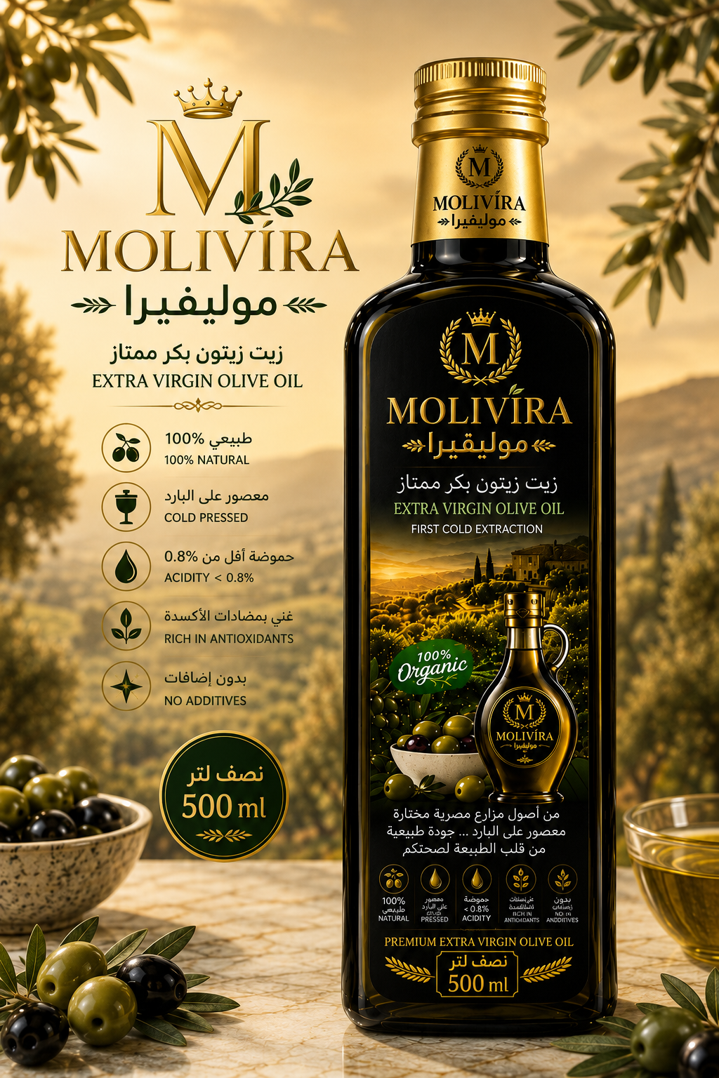 MOLIVIRA 500ml Super Extra Virgin Olive Oil